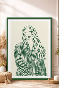 HOMEPACK Ahşap Çerçeveli Tablo Çerçeveli Poster Sanatsal Modern Duvar Dekoru TK-837
