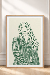 HOMEPACK Ahşap Çerçeveli Tablo Çerçeveli Poster Sanatsal Modern Duvar Dekoru TK-837