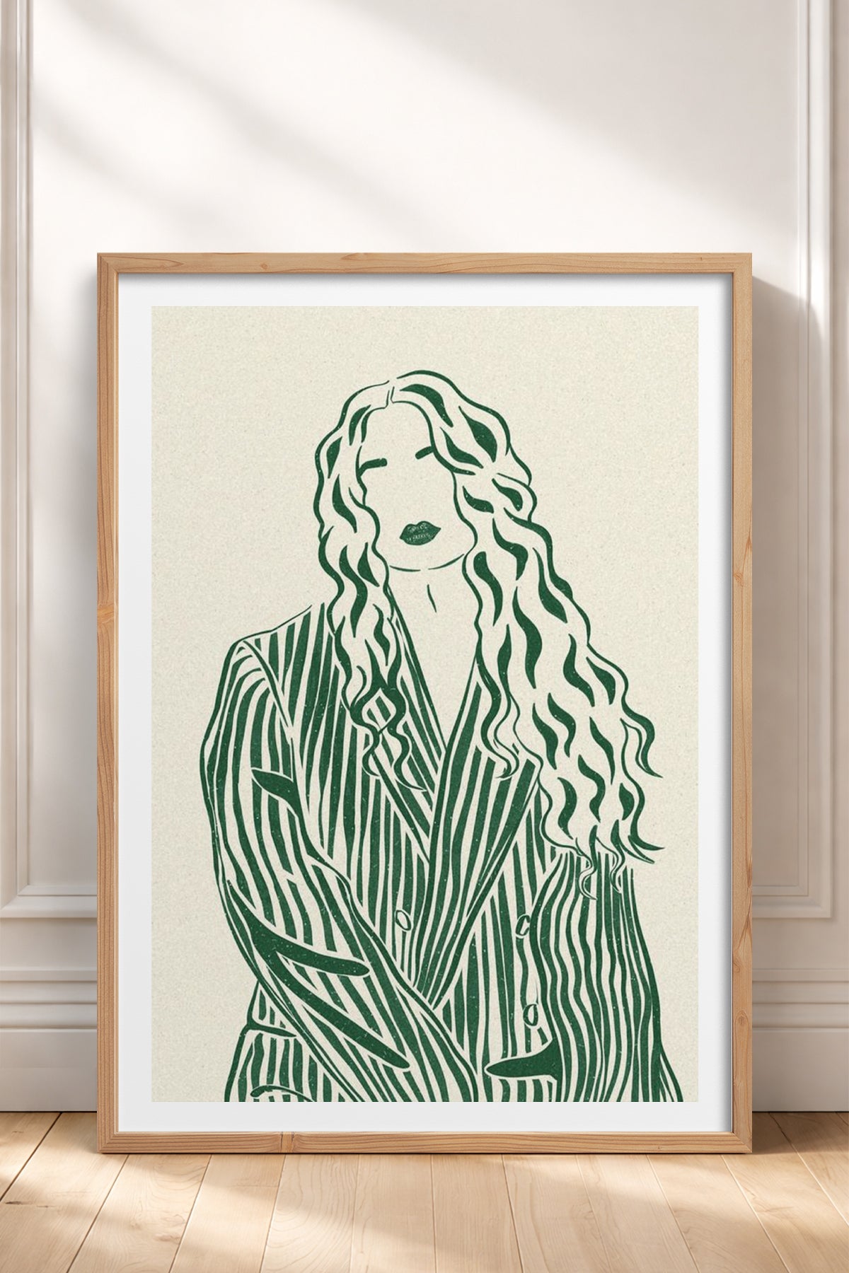 HOMEPACK Ahşap Çerçeveli Tablo Çerçeveli Poster Sanatsal Modern Duvar Dekoru TK-837