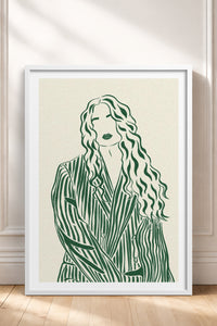 HOMEPACK Ahşap Çerçeveli Tablo Çerçeveli Poster Sanatsal Modern Duvar Dekoru TK-837