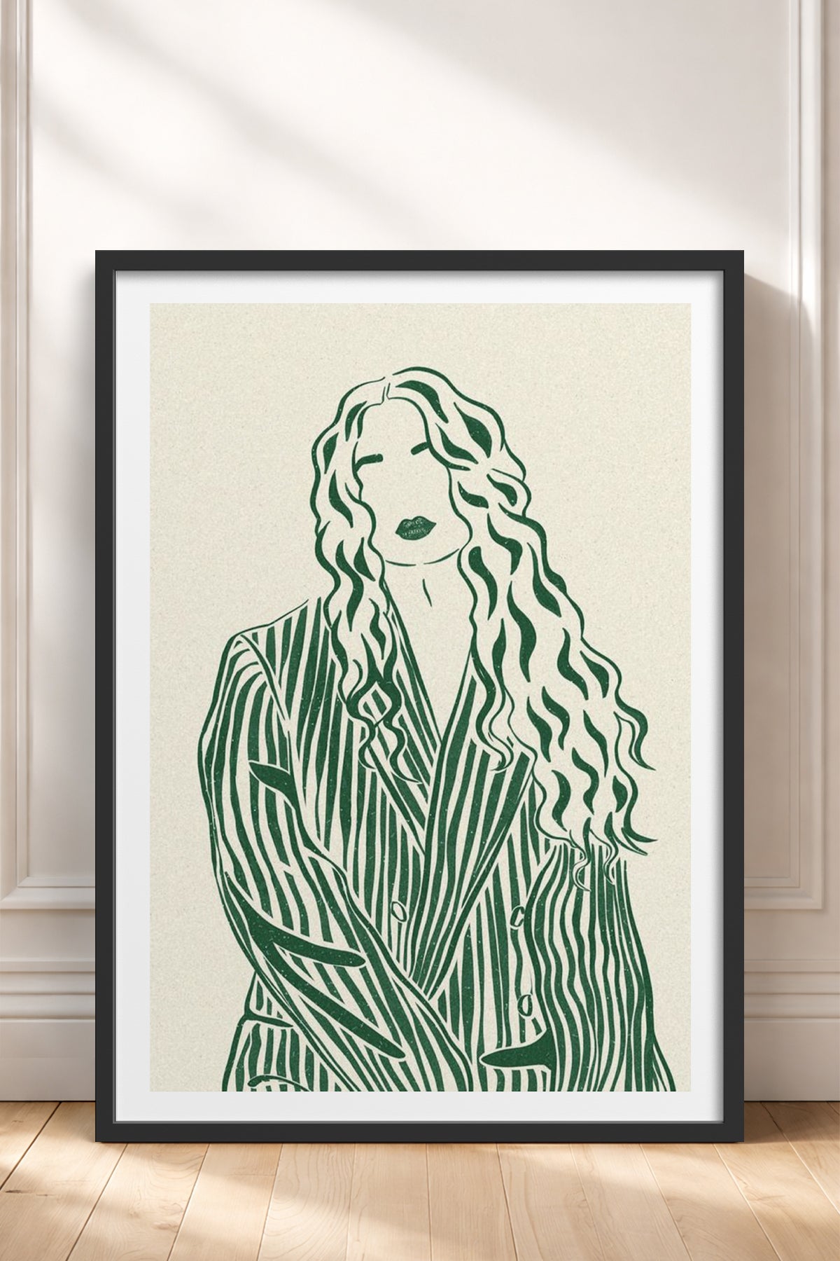 HOMEPACK Ahşap Çerçeveli Tablo Çerçeveli Poster Sanatsal Modern Duvar Dekoru TK-837