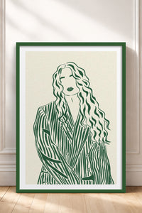 HOMEPACK Ahşap Çerçeveli Tablo Çerçeveli Poster Sanatsal Modern Duvar Dekoru TK-837