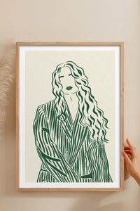 HOMEPACK Ahşap Çerçeveli Tablo Çerçeveli Poster Sanatsal Modern Duvar Dekoru TK-837