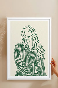 HOMEPACK Ahşap Çerçeveli Tablo Çerçeveli Poster Sanatsal Modern Duvar Dekoru TK-837