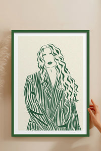 HOMEPACK Ahşap Çerçeveli Tablo Çerçeveli Poster Sanatsal Modern Duvar Dekoru TK-837
