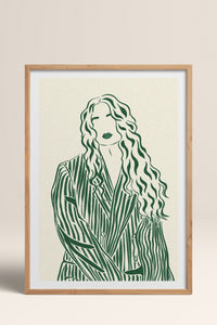 HOMEPACK Ahşap Çerçeveli Tablo Çerçeveli Poster Sanatsal Modern Duvar Dekoru TK-837