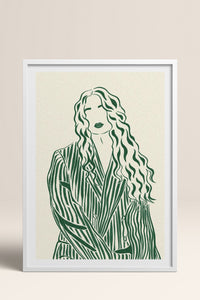 HOMEPACK Ahşap Çerçeveli Tablo Çerçeveli Poster Sanatsal Modern Duvar Dekoru TK-837