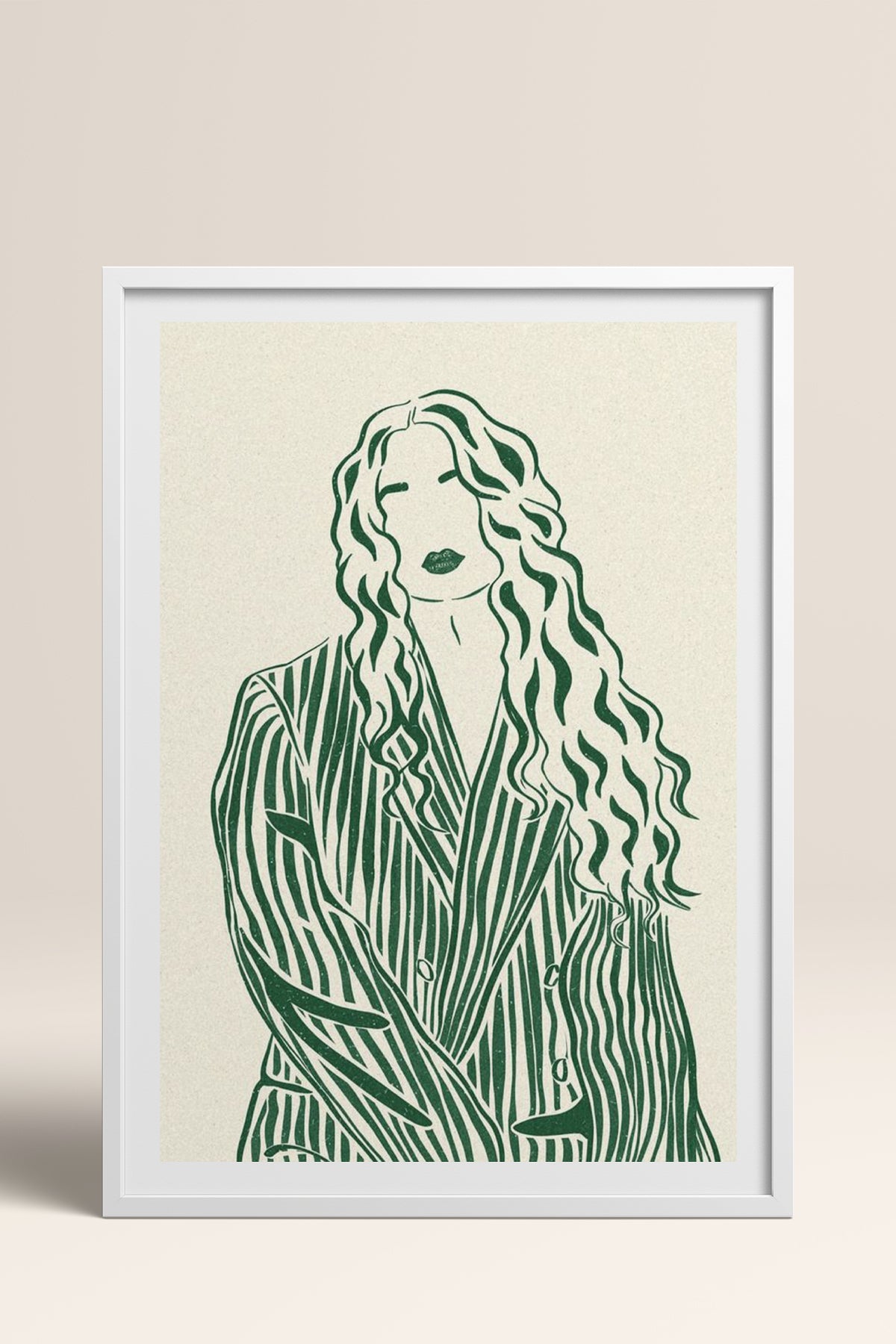 HOMEPACK Ahşap Çerçeveli Tablo Çerçeveli Poster Sanatsal Modern Duvar Dekoru TK-837