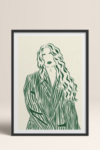 HOMEPACK Ahşap Çerçeveli Tablo Çerçeveli Poster Sanatsal Modern Duvar Dekoru TK-837