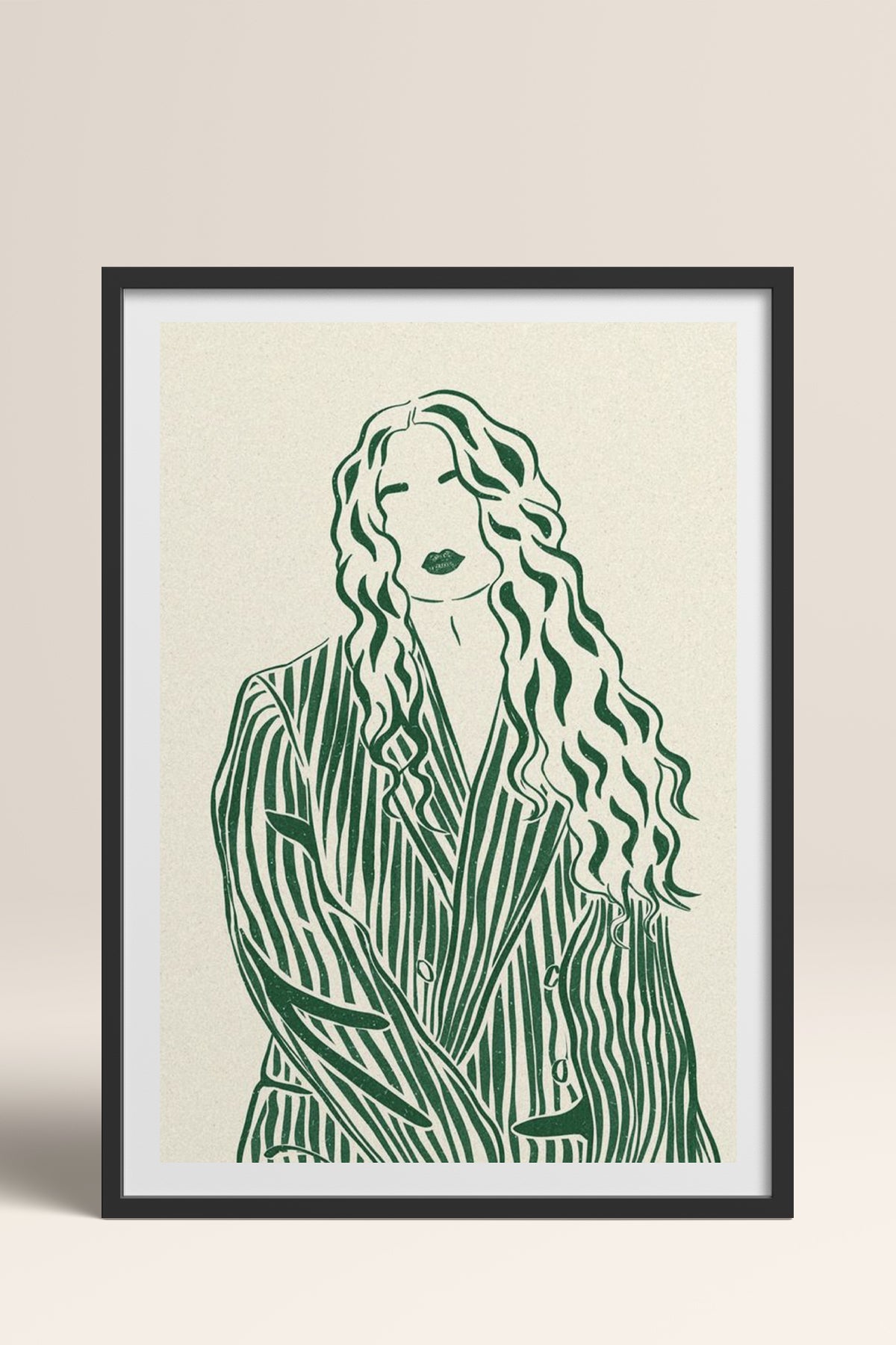 HOMEPACK Ahşap Çerçeveli Tablo Çerçeveli Poster Sanatsal Modern Duvar Dekoru TK-837