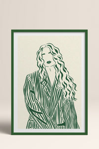 HOMEPACK Ahşap Çerçeveli Tablo Çerçeveli Poster Sanatsal Modern Duvar Dekoru TK-837