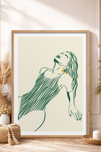 HOMEPACK Ahşap Çerçeveli Tablo Çerçeveli Poster Sanatsal Modern Duvar Dekoru TK-838
