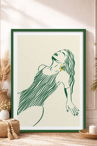 HOMEPACK Ahşap Çerçeveli Tablo Çerçeveli Poster Sanatsal Modern Duvar Dekoru TK-838
