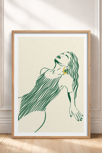 HOMEPACK Ahşap Çerçeveli Tablo Çerçeveli Poster Sanatsal Modern Duvar Dekoru TK-838