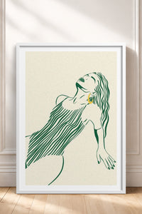 HOMEPACK Ahşap Çerçeveli Tablo Çerçeveli Poster Sanatsal Modern Duvar Dekoru TK-838