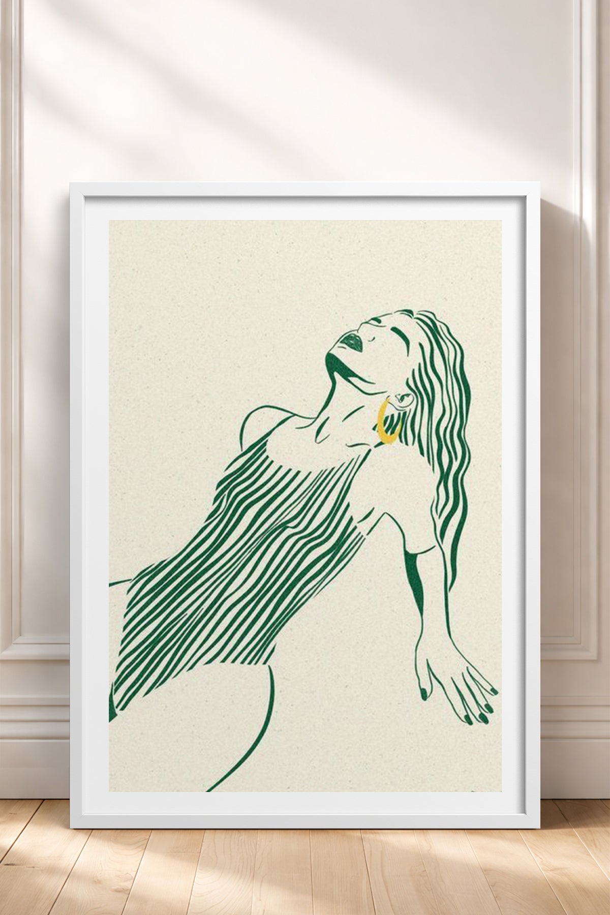 HOMEPACK Ahşap Çerçeveli Tablo Çerçeveli Poster Sanatsal Modern Duvar Dekoru TK-838