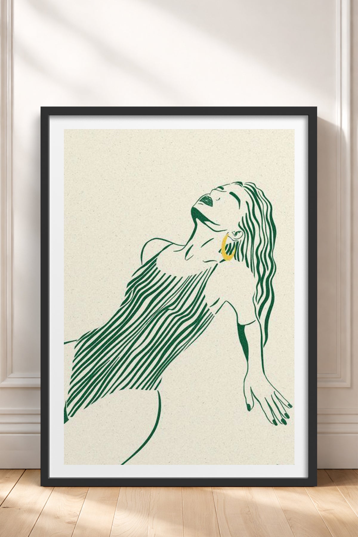 HOMEPACK Ahşap Çerçeveli Tablo Çerçeveli Poster Sanatsal Modern Duvar Dekoru TK-838