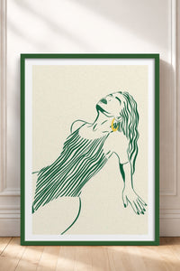 HOMEPACK Ahşap Çerçeveli Tablo Çerçeveli Poster Sanatsal Modern Duvar Dekoru TK-838