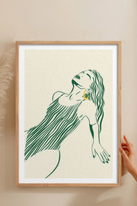 HOMEPACK Ahşap Çerçeveli Tablo Çerçeveli Poster Sanatsal Modern Duvar Dekoru TK-838