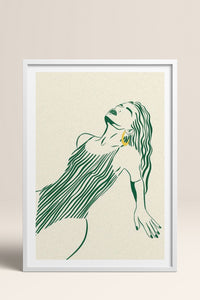 HOMEPACK Ahşap Çerçeveli Tablo Çerçeveli Poster Sanatsal Modern Duvar Dekoru TK-838