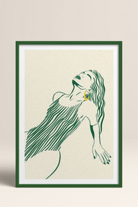 HOMEPACK Ahşap Çerçeveli Tablo Çerçeveli Poster Sanatsal Modern Duvar Dekoru TK-838