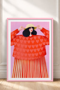 HOMEPACK Ahşap Çerçeveli Tablo Çerçeveli Poster Sanatsal Modern Duvar Dekoru TK-839