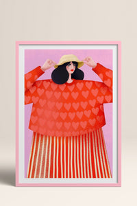 HOMEPACK Ahşap Çerçeveli Tablo Çerçeveli Poster Sanatsal Modern Duvar Dekoru TK-839