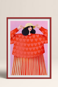 HOMEPACK Ahşap Çerçeveli Tablo Çerçeveli Poster Sanatsal Modern Duvar Dekoru TK-839