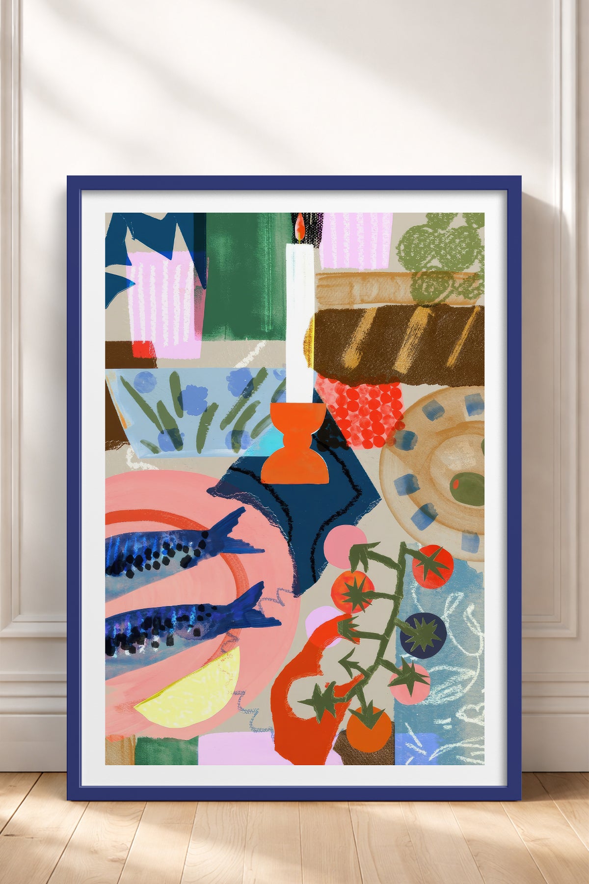 HOMEPACK Ahşap Çerçeveli Tablo Çerçeveli Poster Sanatsal Modern Duvar Dekoru TK-840