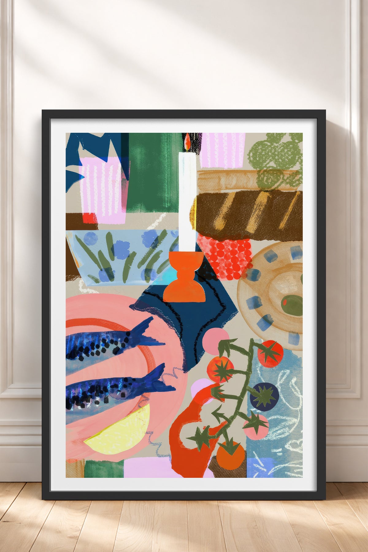 HOMEPACK Ahşap Çerçeveli Tablo Çerçeveli Poster Sanatsal Modern Duvar Dekoru TK-840