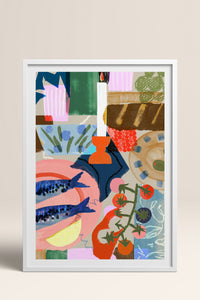 HOMEPACK Ahşap Çerçeveli Tablo Çerçeveli Poster Sanatsal Modern Duvar Dekoru TK-840