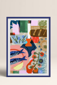 HOMEPACK Ahşap Çerçeveli Tablo Çerçeveli Poster Sanatsal Modern Duvar Dekoru TK-840
