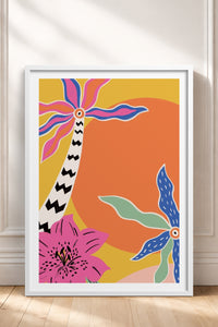 HOMEPACK Ahşap Çerçeveli Tablo Çerçeveli Poster Sanatsal Modern Duvar Dekoru TK-842