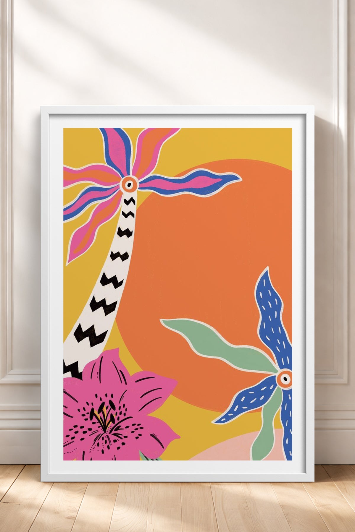 HOMEPACK Ahşap Çerçeveli Tablo Çerçeveli Poster Sanatsal Modern Duvar Dekoru TK-842