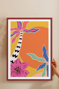 HOMEPACK Ahşap Çerçeveli Tablo Çerçeveli Poster Sanatsal Modern Duvar Dekoru TK-842