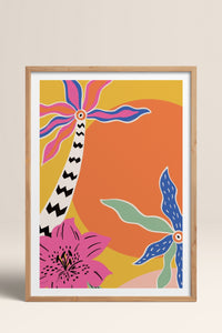 HOMEPACK Ahşap Çerçeveli Tablo Çerçeveli Poster Sanatsal Modern Duvar Dekoru TK-842