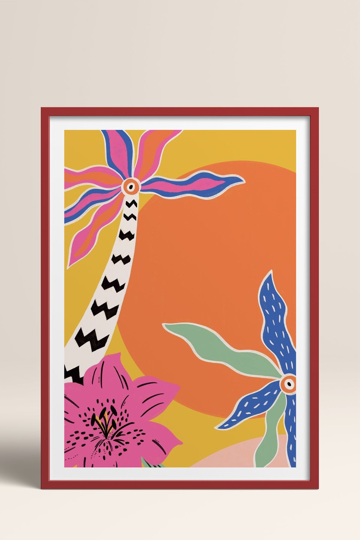 HOMEPACK Ahşap Çerçeveli Tablo Çerçeveli Poster Sanatsal Modern Duvar Dekoru TK-842