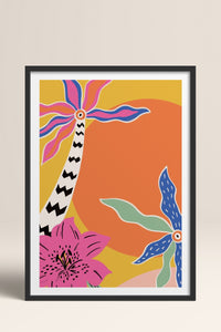HOMEPACK Ahşap Çerçeveli Tablo Çerçeveli Poster Sanatsal Modern Duvar Dekoru TK-842