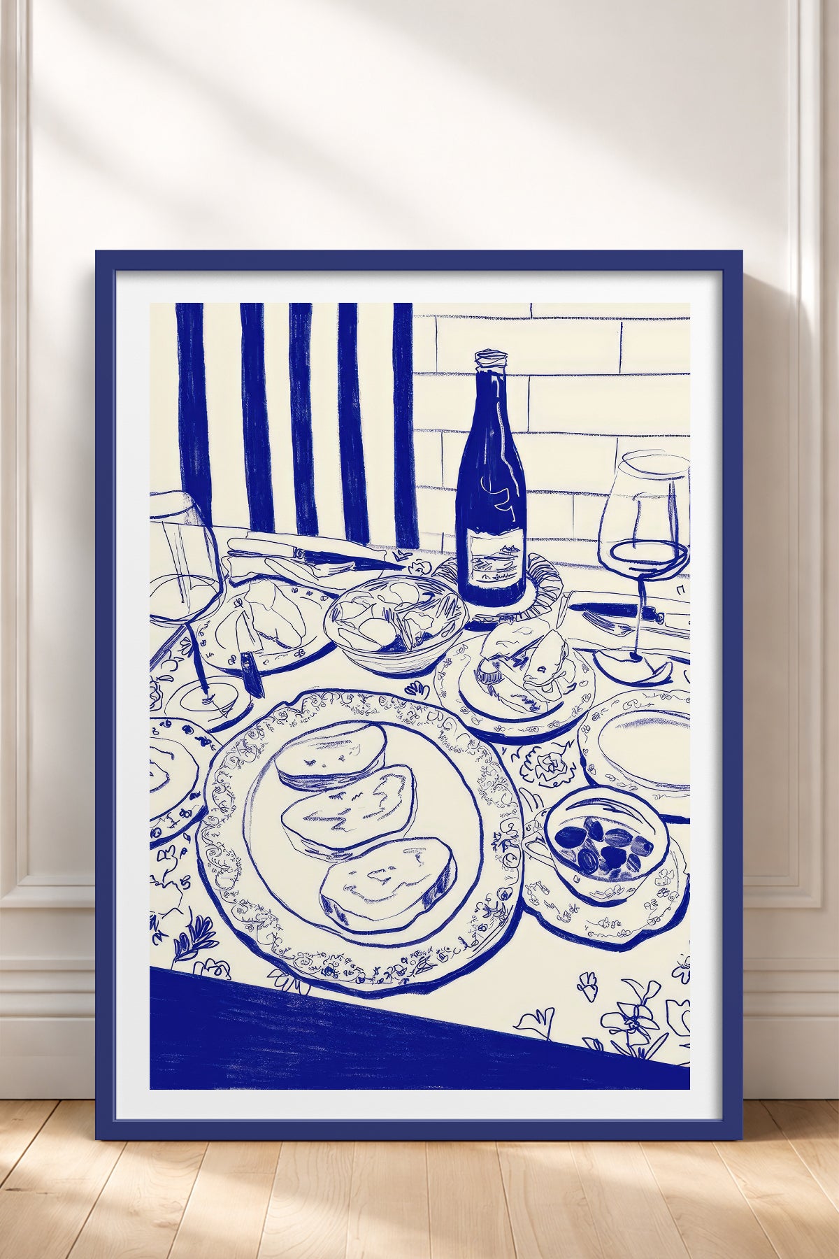 HOMEPACK Ahşap Çerçeveli Tablo Çerçeveli Poster Sanatsal Modern Duvar Dekoru TK-843