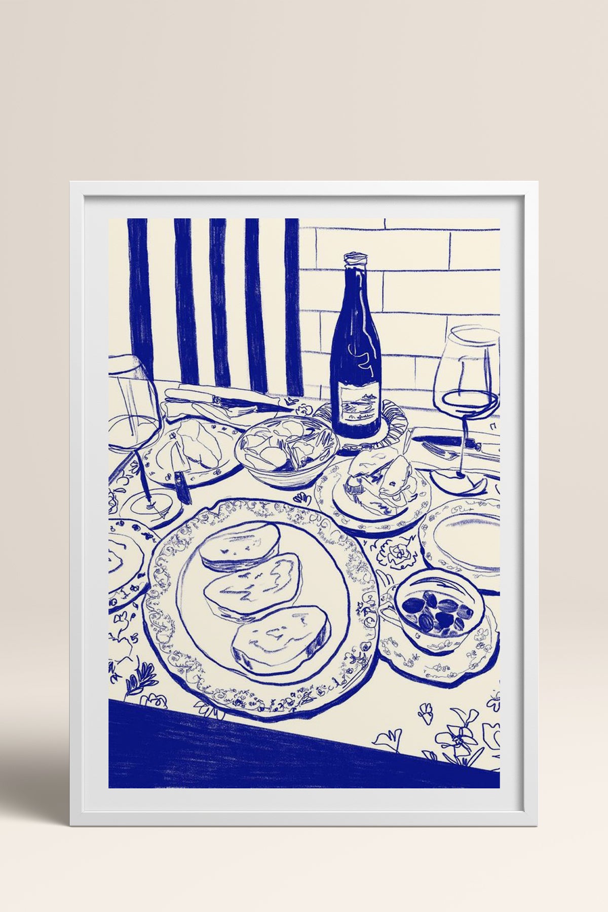 HOMEPACK Ahşap Çerçeveli Tablo Çerçeveli Poster Sanatsal Modern Duvar Dekoru TK-843