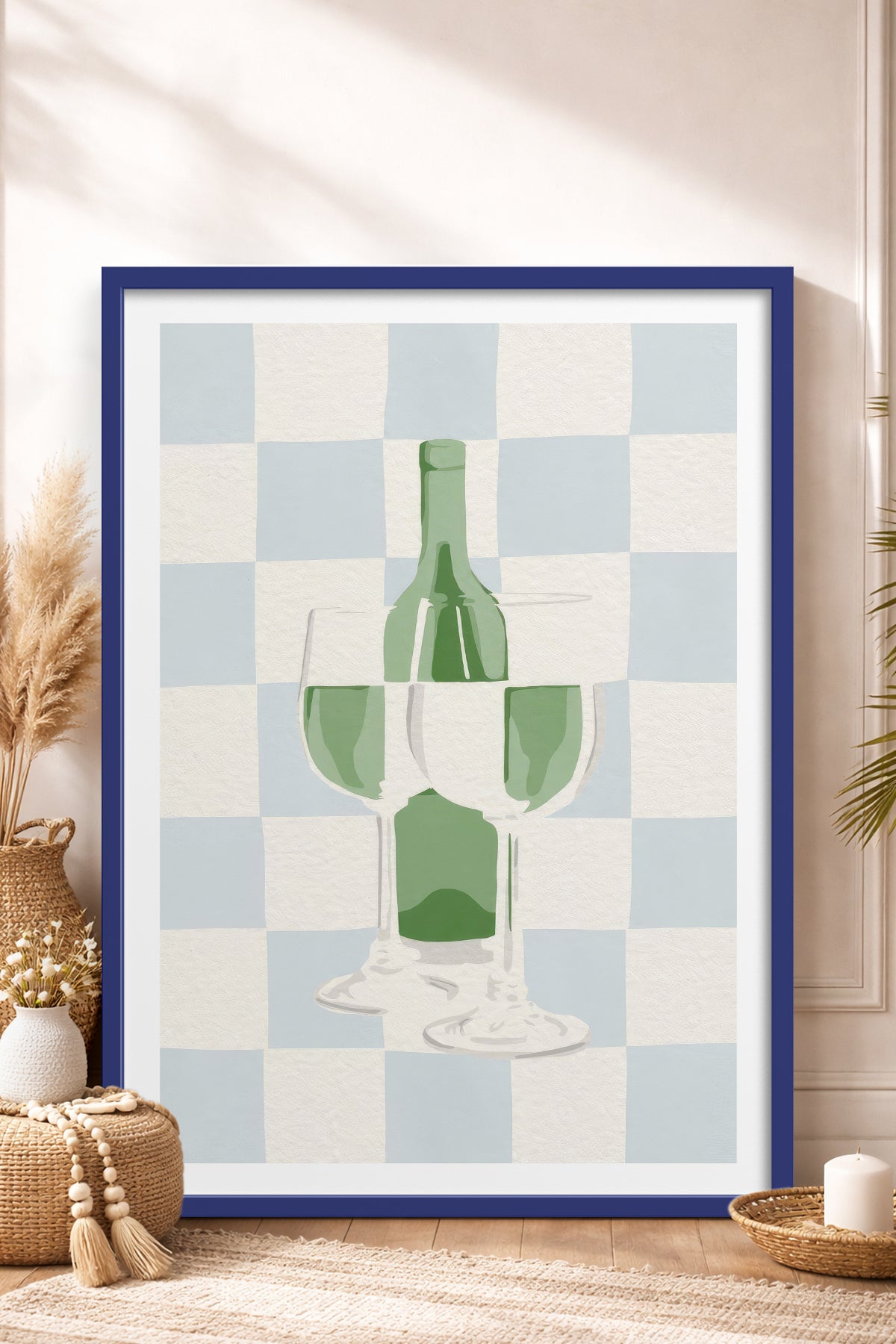HOMEPACK Ahşap Çerçeveli Tablo Çerçeveli Poster Sanatsal Modern Duvar Dekoru TK-845