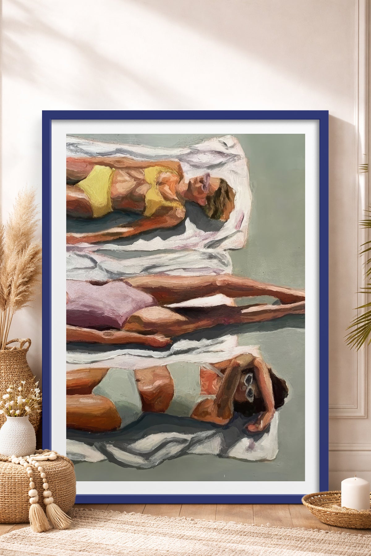 HOMEPACK Ahşap Çerçeveli Tablo Çerçeveli Poster Sanatsal Modern Duvar Dekoru TK-846