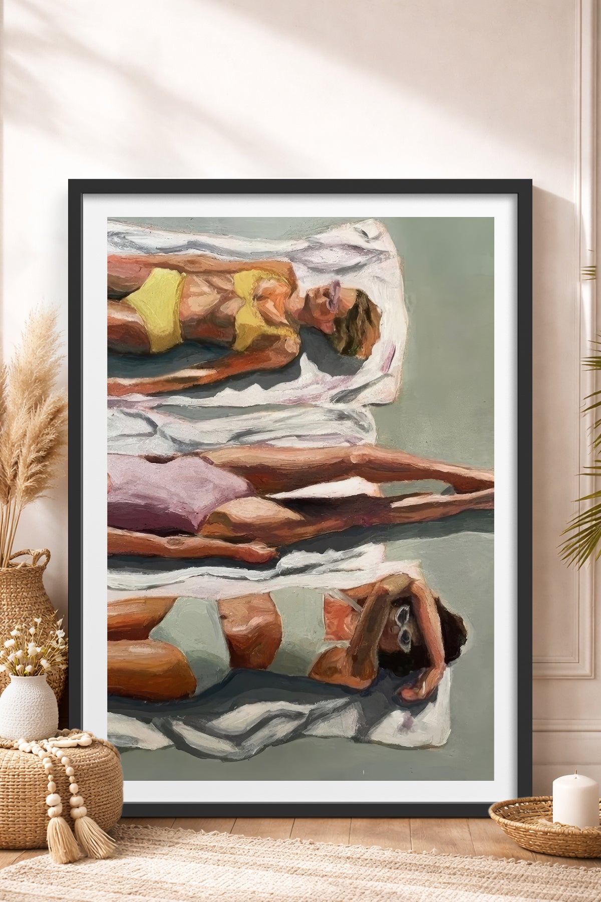HOMEPACK Ahşap Çerçeveli Tablo Çerçeveli Poster Sanatsal Modern Duvar Dekoru TK-846