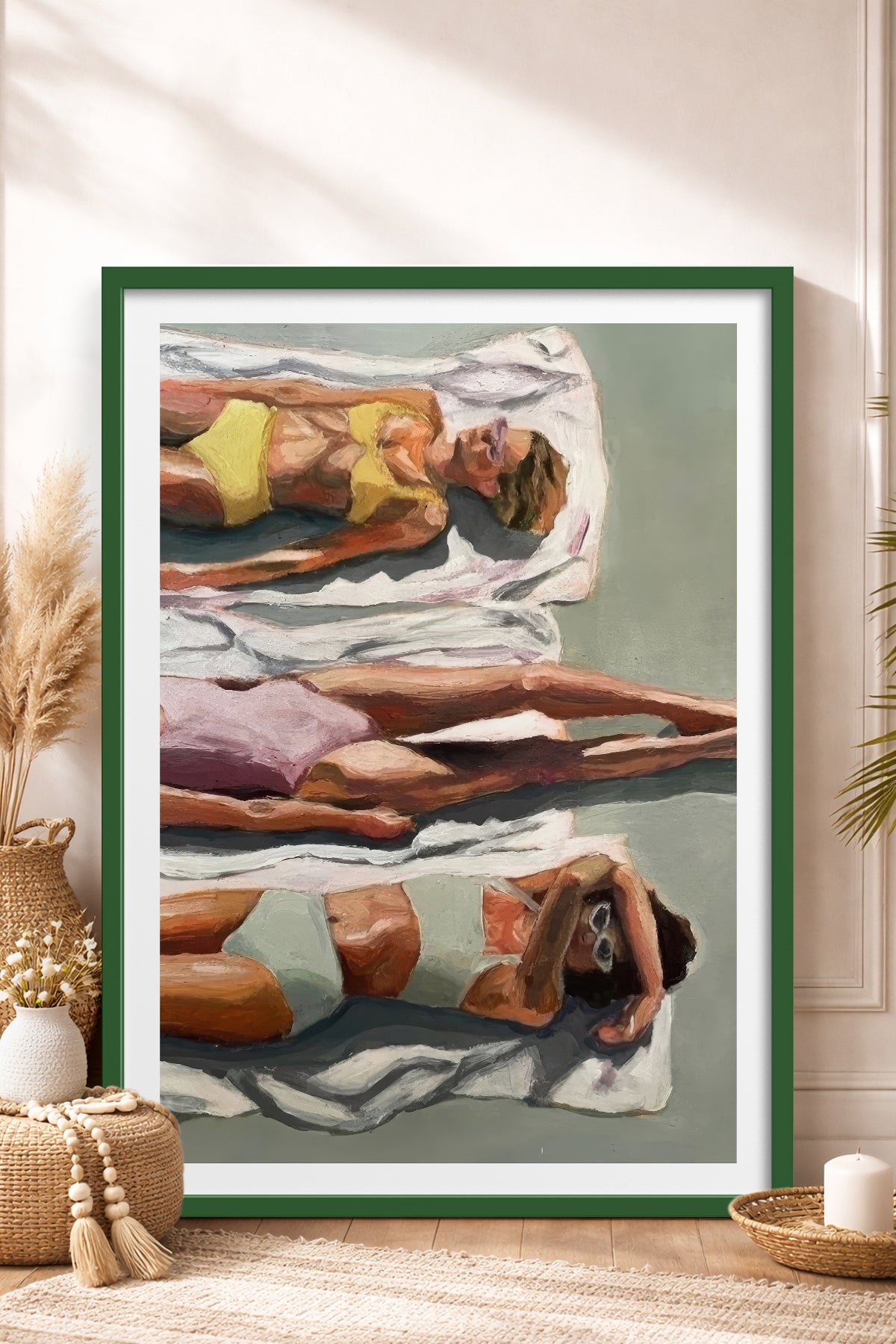 HOMEPACK Ahşap Çerçeveli Tablo Çerçeveli Poster Sanatsal Modern Duvar Dekoru TK-846