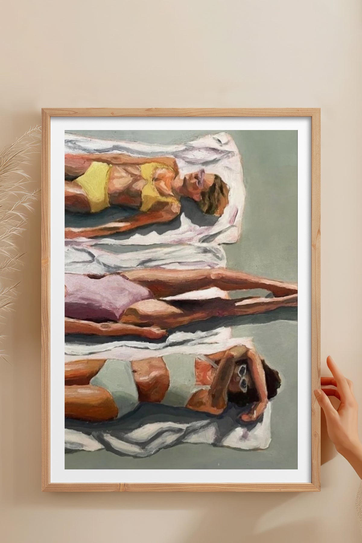 HOMEPACK Ahşap Çerçeveli Tablo Çerçeveli Poster Sanatsal Modern Duvar Dekoru TK-846