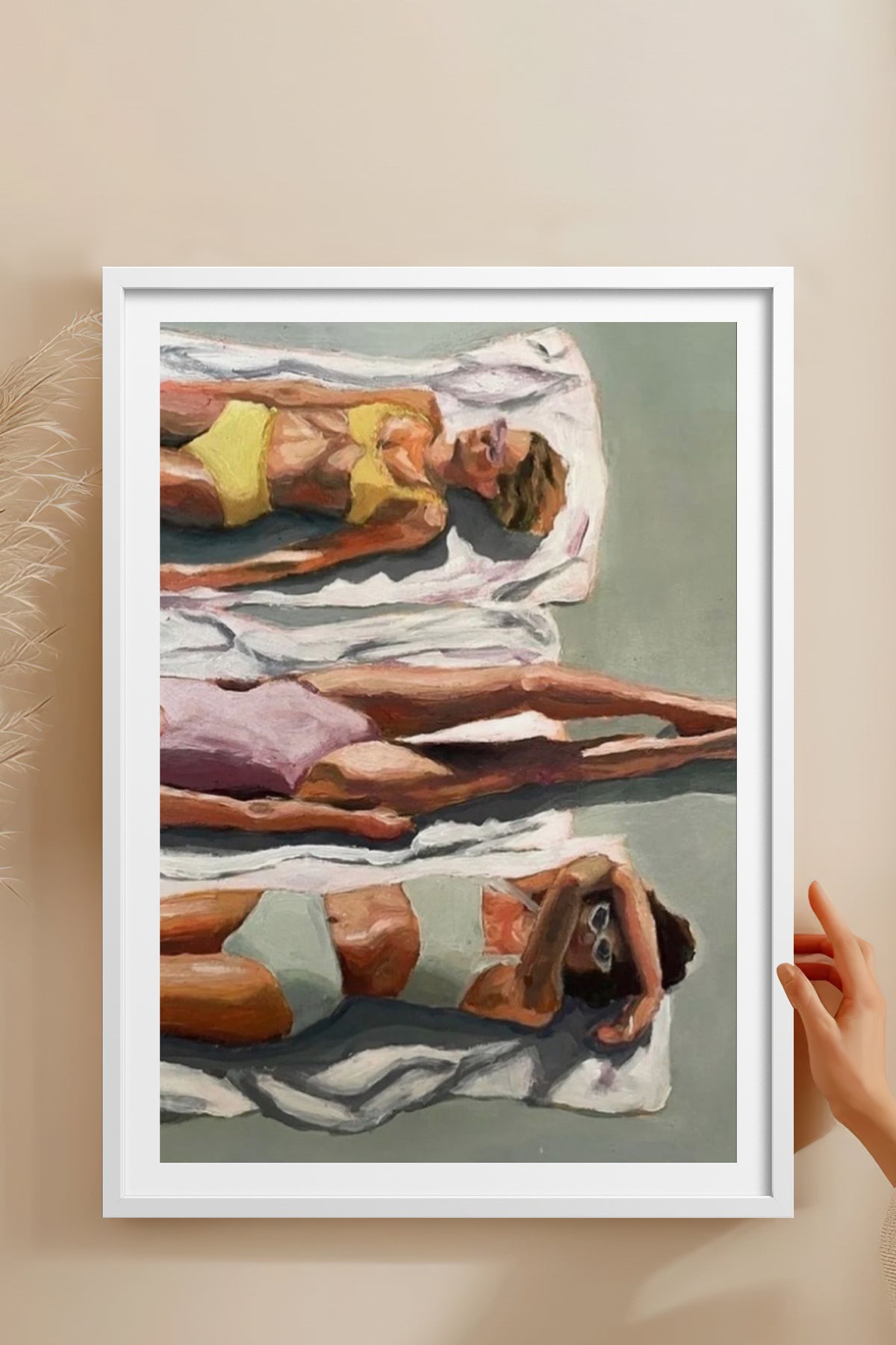 HOMEPACK Ahşap Çerçeveli Tablo Çerçeveli Poster Sanatsal Modern Duvar Dekoru TK-846