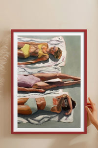 HOMEPACK Ahşap Çerçeveli Tablo Çerçeveli Poster Sanatsal Modern Duvar Dekoru TK-846