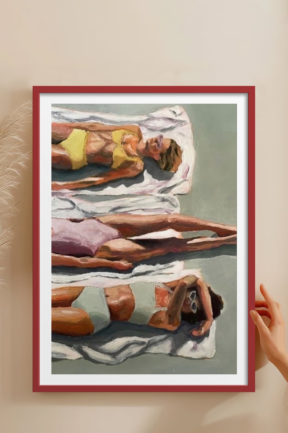 HOMEPACK Ahşap Çerçeveli Tablo Çerçeveli Poster Sanatsal Modern Duvar Dekoru TK-846