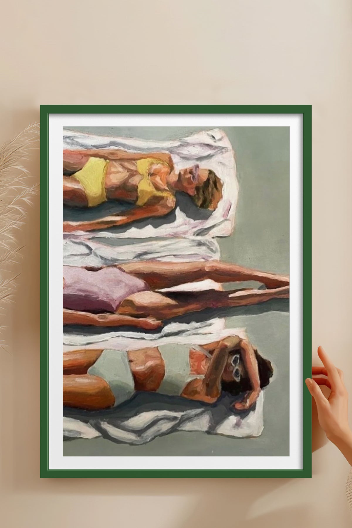 HOMEPACK Ahşap Çerçeveli Tablo Çerçeveli Poster Sanatsal Modern Duvar Dekoru TK-846