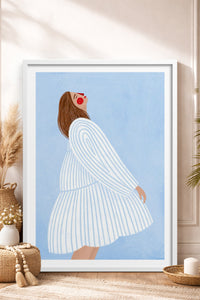 HOMEPACK Ahşap Çerçeveli Tablo Çerçeveli Poster Sanatsal Modern Duvar Dekoru TK-848